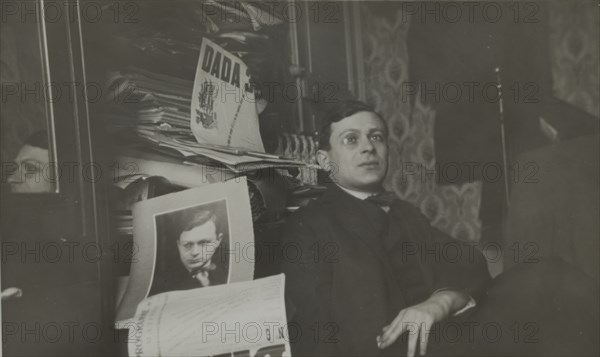 Portrait of Tristan Tzara, c. 1920.