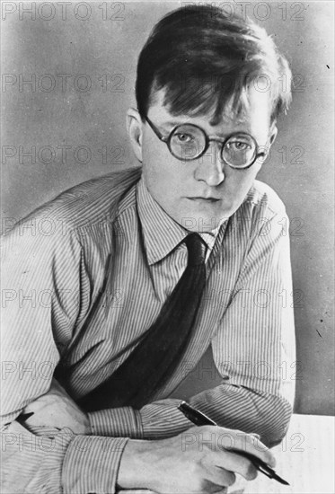 Portrait of the composer Dmitri Shostakovich (1906-1975).