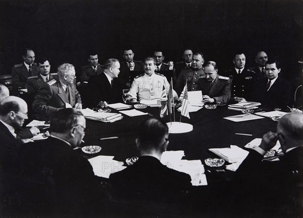 Stalin at the Potsdam Conference, July 1945, 1945.