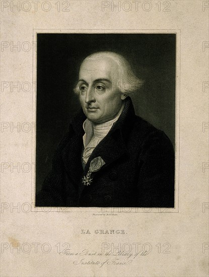 Portrait of the mathematician Joseph-Louis Lagrange (1736-1813).