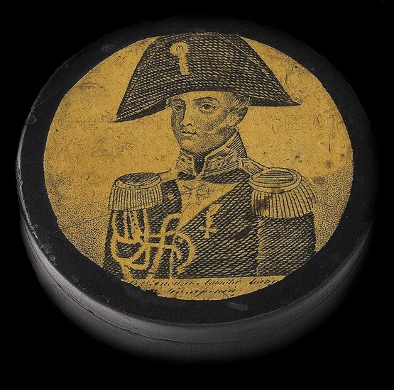 Snuff box with Portrait of Alexander Ivanovich Kazarsky (1797-1833), First quarter of 19th cen.