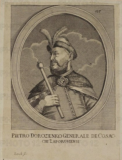 Petro Doroshenko (1627-1698), Hetman of Right-bank Ukraine, 17th century.