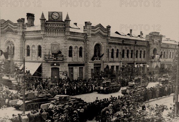 The Soviet Red Army in Kishinev, 1940, 1940.