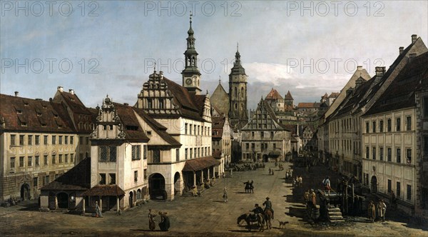 The Market place in Pirna, 1753-1754.