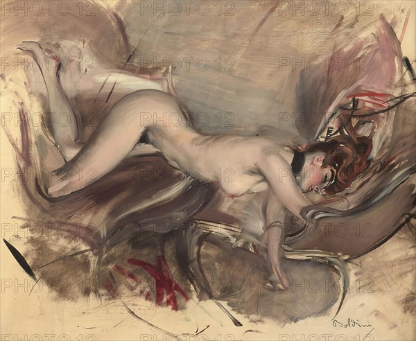 Naked woman, c. 1890.