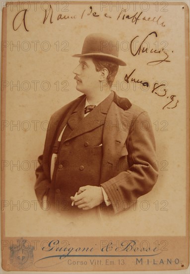 Portrait of the Composer Giacomo Puccini (1858-1924), 1893.