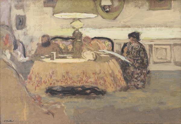 Lamp in an interior, 1909.