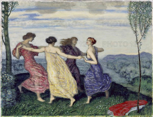 Spring round dance, 1909.