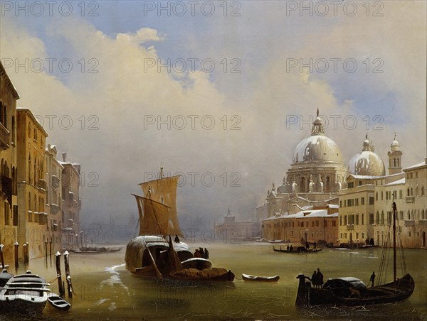 Snow in Venice, 1841.