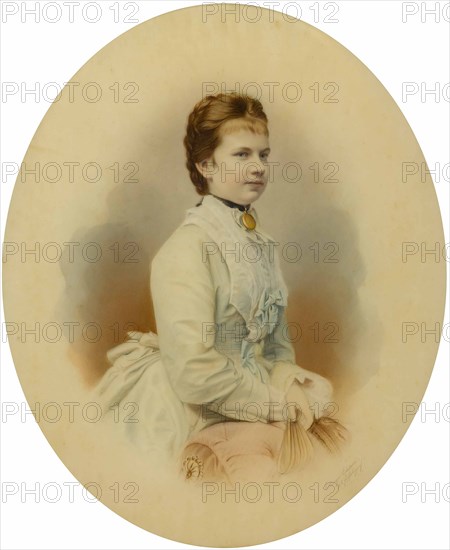 Archduchess Gisela of Austria (1856-1932), Princess of Bavaria, 1873.