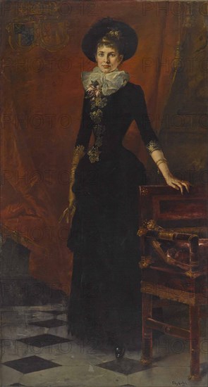Archduchess Gisela of Austria (1856-1932), Princess of Bavaria, 1885.