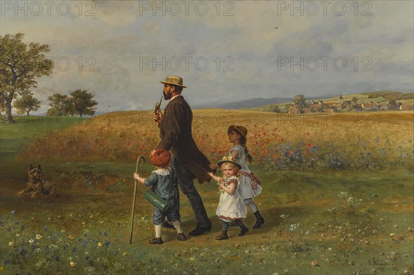 Sunday Promenade, 1889.