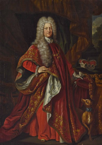 Charles III Philip, Elector Palatine (1661-1742) in the robes of the Order of the Golden Fleece, 173