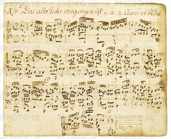 Organ chorale prelude. From the Orgelbüchlein, 1713-1716.