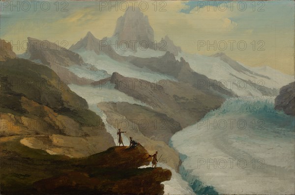 View of the Bänisegg over the Lower Grindelwald Glacier, 1778.
