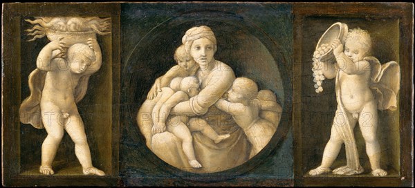 Charity (Baglioni family Altarpiece, predella panel), 1507.