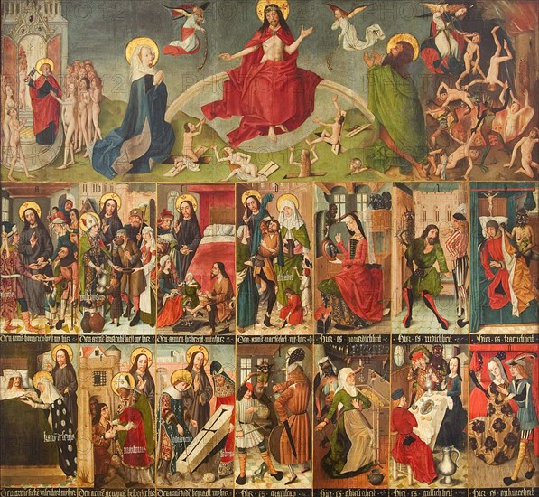 Last Judgment, the Seven Works of Mercy, and the Seven Deadly Sins, c. 1490-1499.