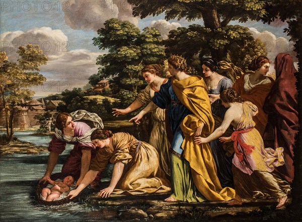 The Finding of Moses, 17th century.