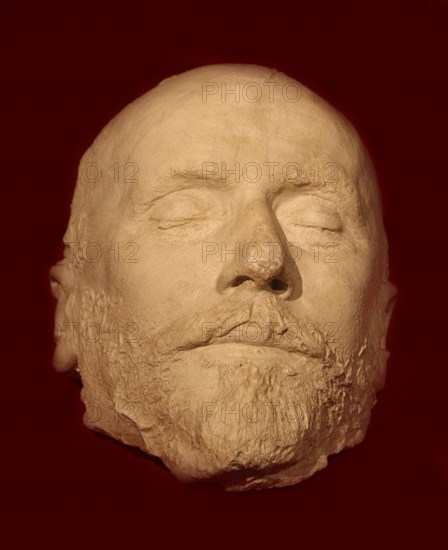 The death mask of Pyotr Ilyich Tchaikovsky, 1893.