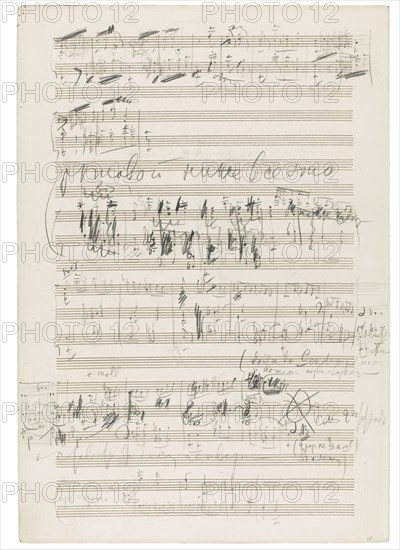 Autograph manuscript of the Orchestral Suite No. 2 in C major, Op. 53, 1883.