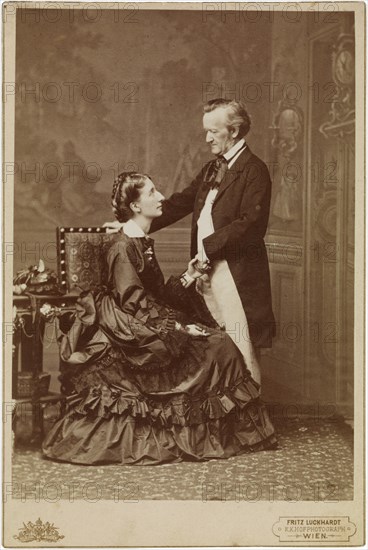 Richard and Cosima Wagner, 9 May 1872, Vienna, 1872.