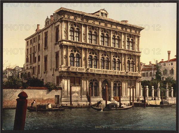 Palazzo Vendramin Calergi in Venice, 1880s.