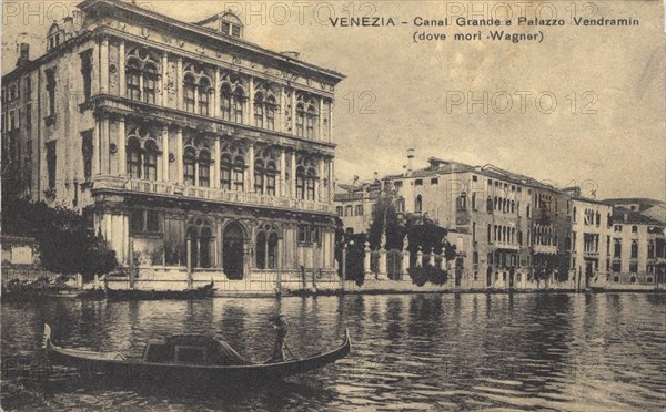 Palazzo Vendramin Calergi in Venice, 1880s.