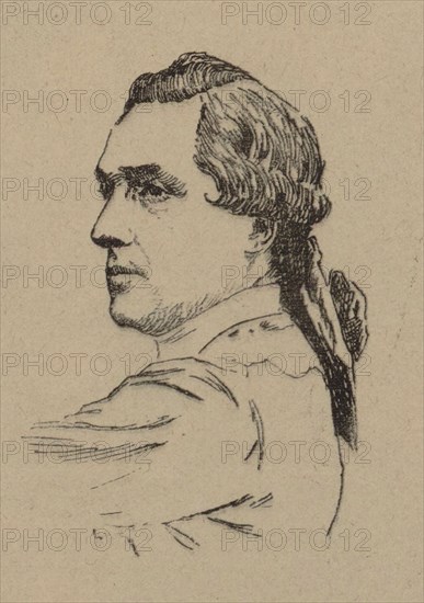 Marius Petipa (1818-1910) Portrait from the Program to Oper Tannhäuser by Richard Wagner. Paris, Thé