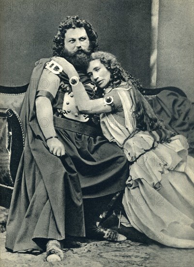 Ludwig and Malvina Schnorr von Carolsfeld as Tristan and Isolde, 1865.