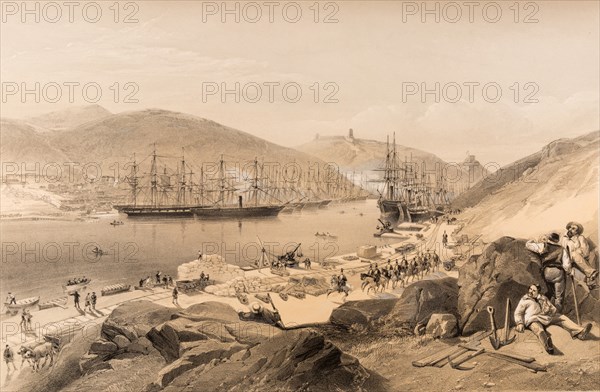 Balaklava. The Quays and the Shipping, 1855.