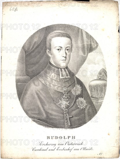 Archduke Rudolf of Austria (1788-1831), ca 1820.