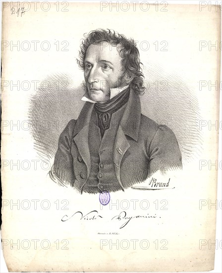 Portrait of Niccolò Paganini (1782-1840), 1830.