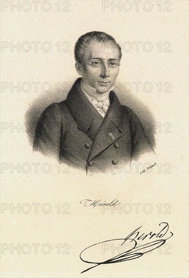 Portrait of Ferdinand Herold (1791-1833), ca 1820.