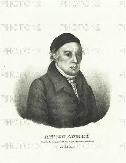 Portrait of Johann Anton André (1775-1842), 1822.