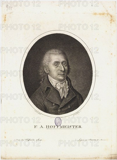 Portrait of Franz Anton Hoffmeister (1754-1812), 1795.