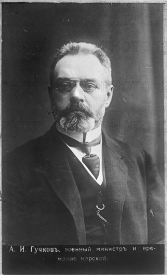 Alexander Ivanovich Guchkov (1862-1936), 1917.