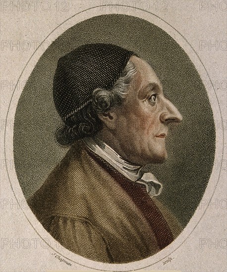 Portrait of the poet and physiognomist Johann Kaspar Lavater (1741-1801), 1813.