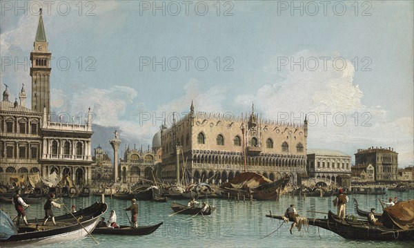 The pier near the Piazza San Marco in Venice, c. 1729.