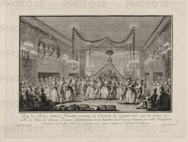 May Ball given at Versailles during the Carnival of 1763, c. 1763.