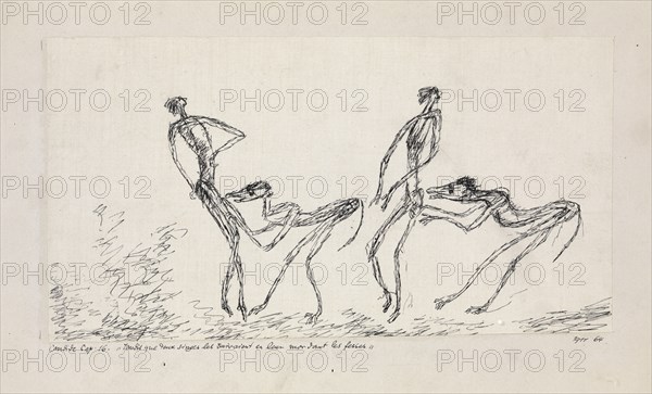 Candide, chapitre 16. Tandis que deux singes les suivaient en leur mordant les fesses, 1911.