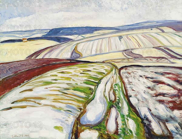 Snowmelt near Elgersburg, 1906.