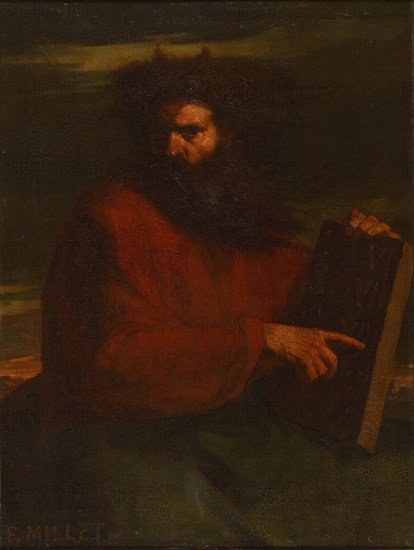 Moses with the Ten Commandments, 1841.