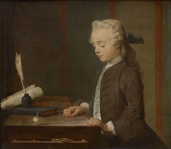 Boy with a Top (A Child with a Teetotum), 1738.