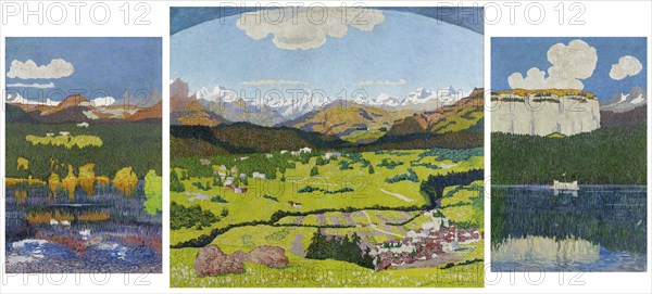 Panorama of Flims, 1904.