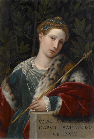 Portrait of a Lady as Salomé, ca 1537.