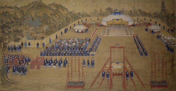 A banquet given by the Qianlong Emperor at the Chengde Mountain Resort in 1754, 1755.