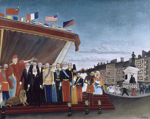 Representatives of Foreign Powers coming to Salute the Republic as a Sign of Peace, 1907.