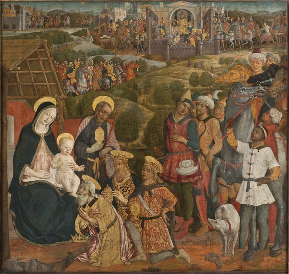 The Adoration of the Magi.