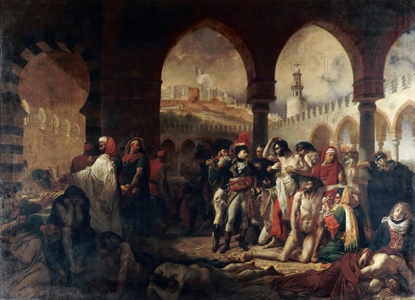 Bonaparte Visiting the Plague Victims of Jaffa, 1804.