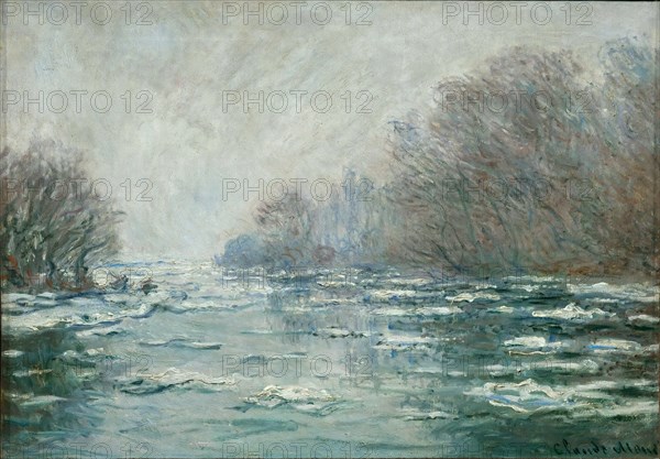 Ice Floes Near Vétheuil (La Débâcle près de Vétheuil), c. 1880.